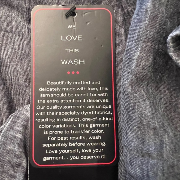 Marc New York Performance 1X NEW Long Sleeve Tunic Tee Black Gray - Picture 3 of 16